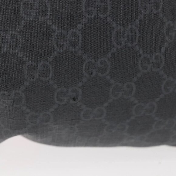 GUCCI GG Supreme Sherry Line Backpack PVC Black Auth BA5738 - Picture 5 of 15